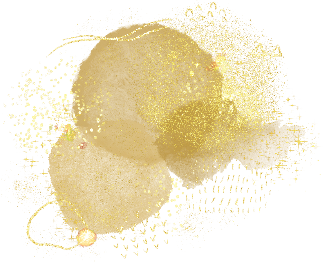 Gold Watercolor Illustration